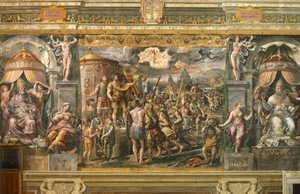 Visioen van het kruis door School of Raphael